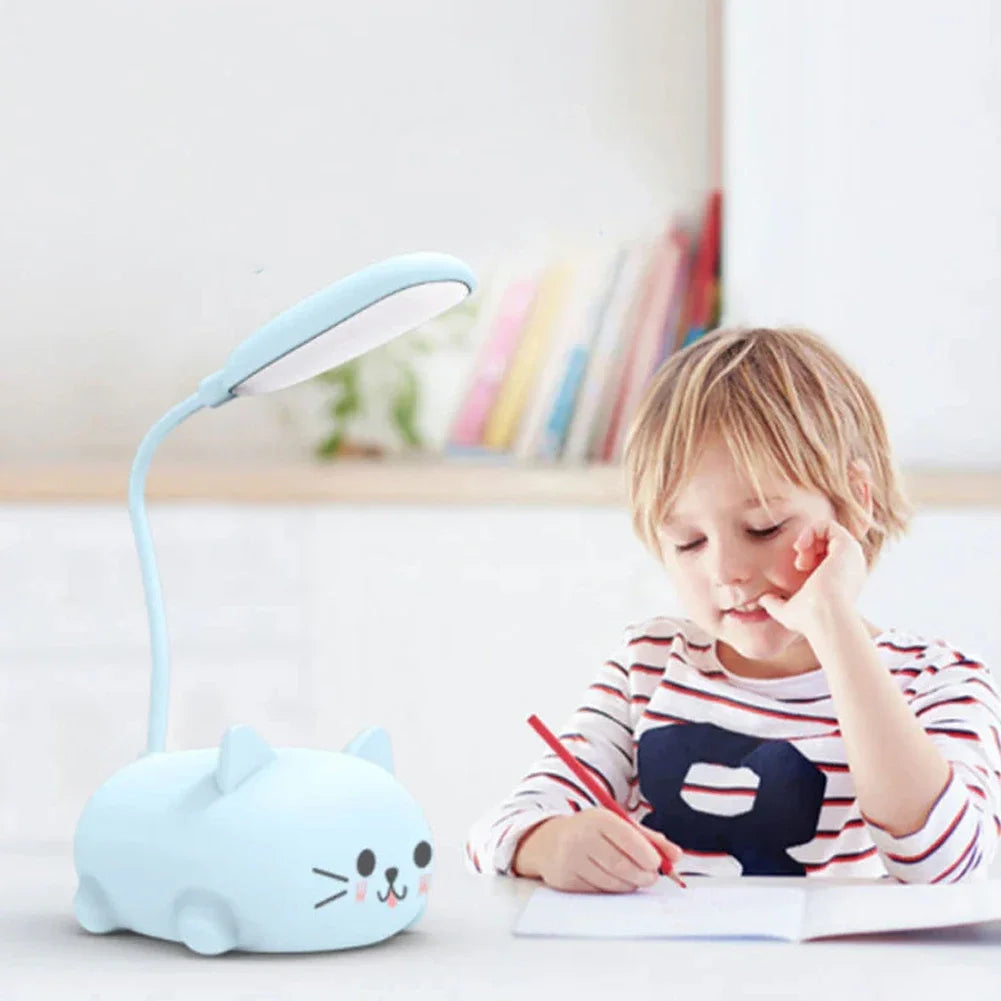 Cartoon Cute Animal Usb Recharge Battery Led Table Night Light