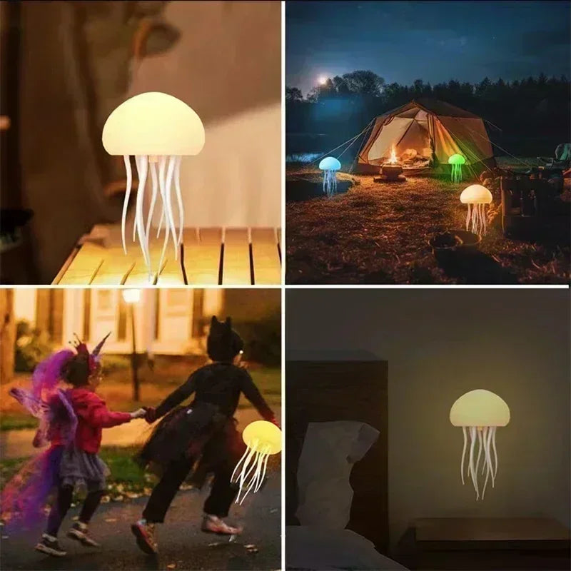 Upgraded Silent Jellyfish Lamp With Dancing Legs, w. Voice Control
