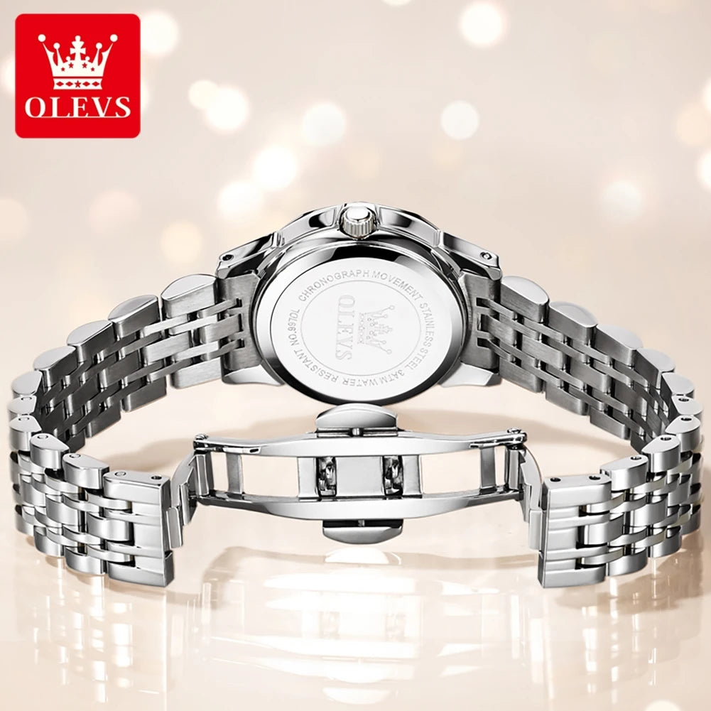OLEVS Men's Watch Digital Mirror Quartz