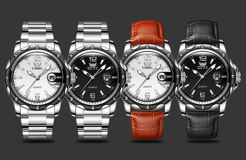 OPK 6026 Leather Luxury Quartz Watch