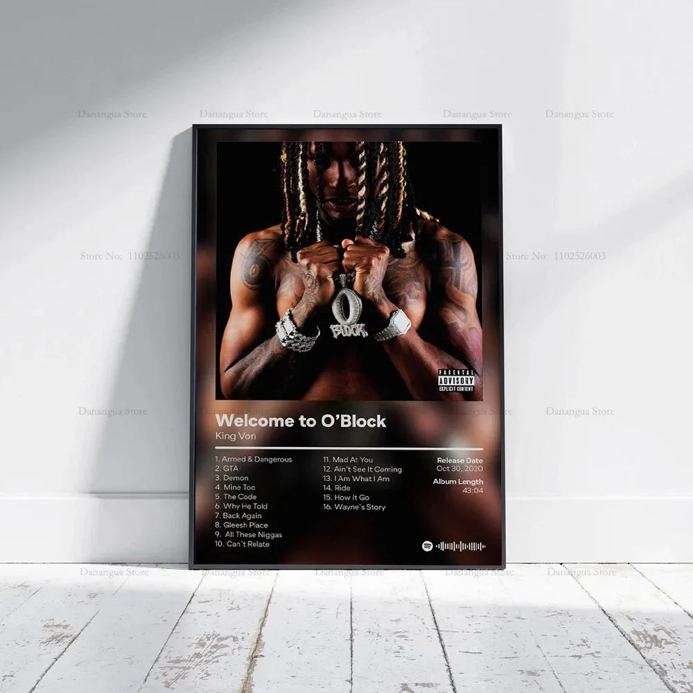 Music Album King Von Poster