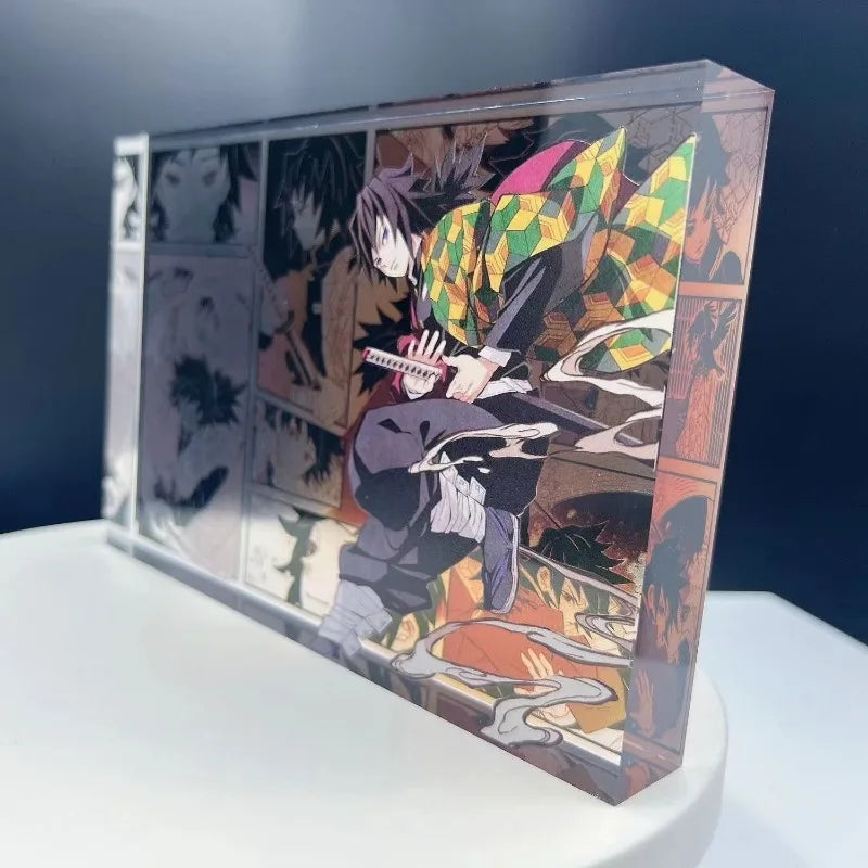Demon Slayer Bar Chi Tokitou Muichirou Acrylic Brick Desktop Ornaments