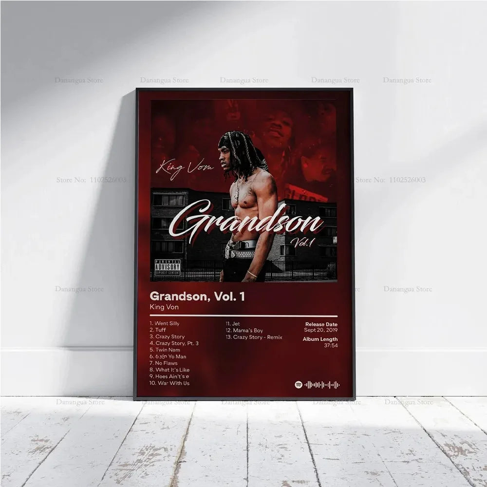 Music Album King Von Poster