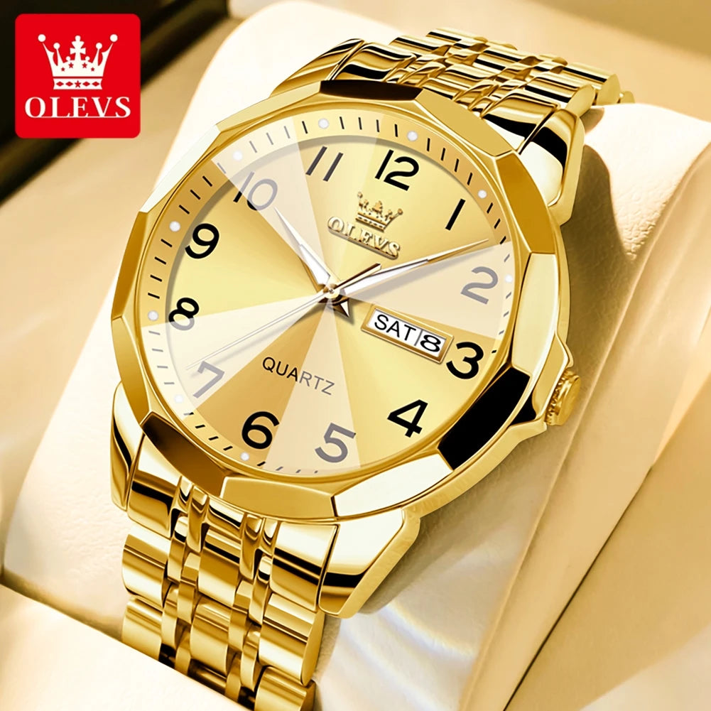 OLEVS Men's Watch Digital Mirror Quartz