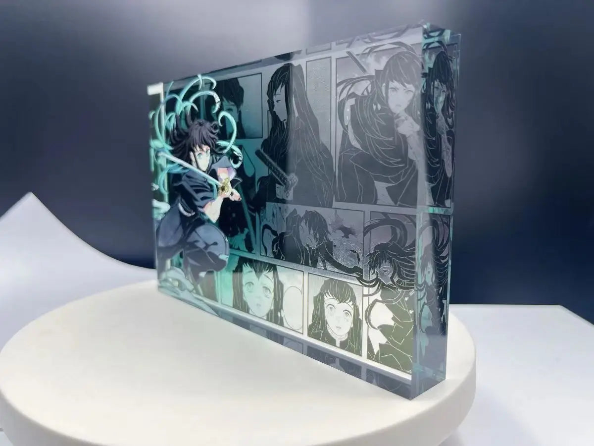 Demon Slayer Bar Chi Tokitou Muichirou Acrylic Brick Desktop Ornaments