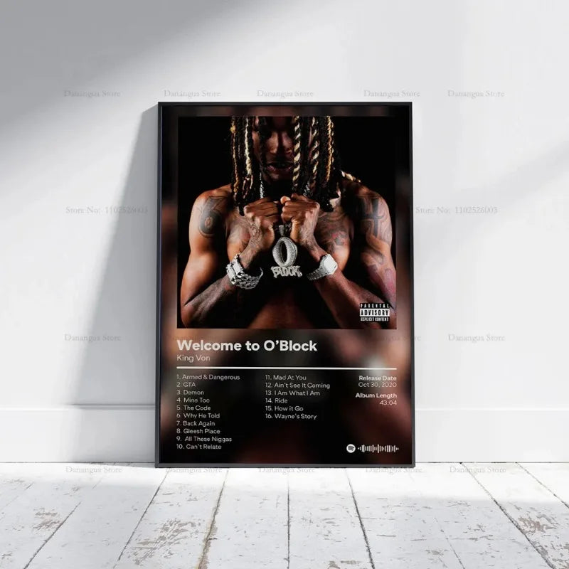 Music Album King Von Poster