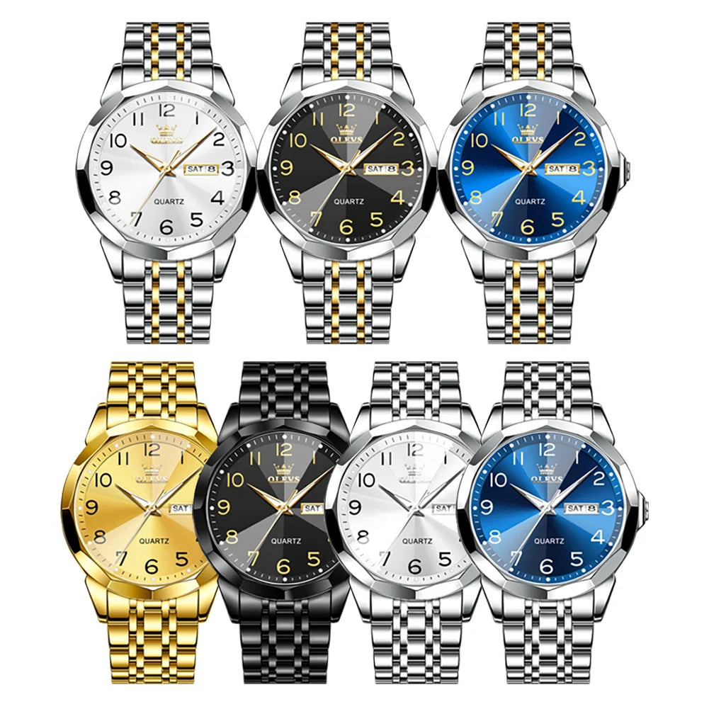 OLEVS Men's Watch Digital Mirror Quartz
