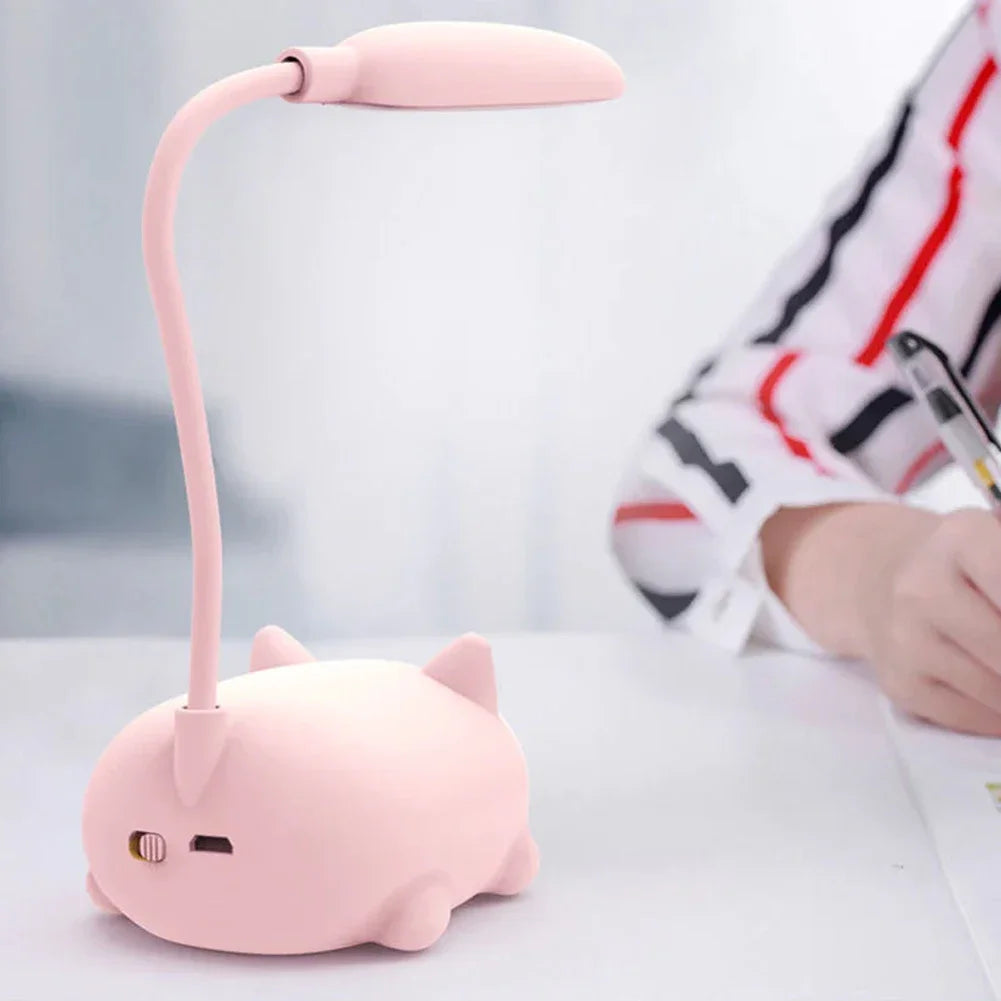 Cartoon Cute Animal Usb Recharge Battery Led Table Night Light