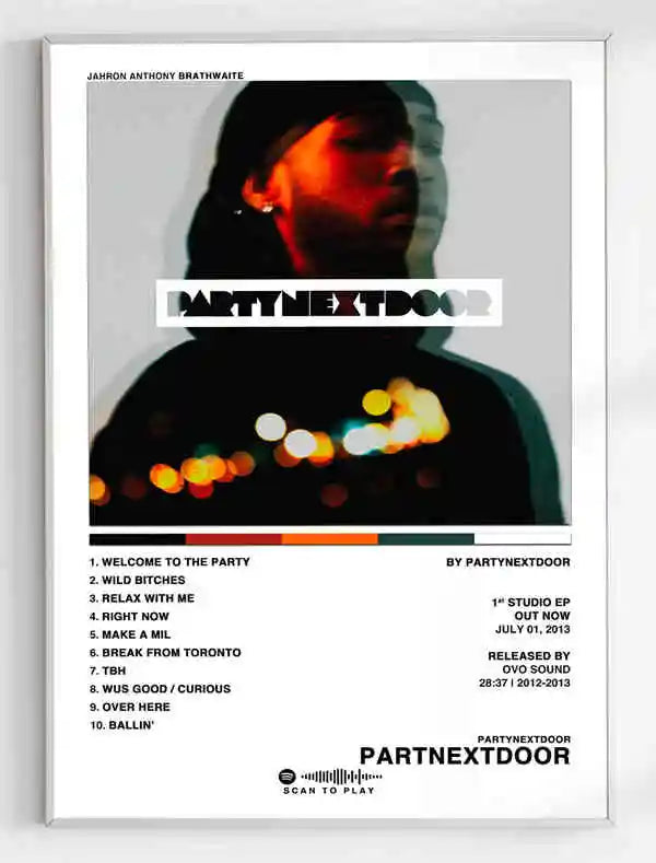 PARTYNEXTDOOR Music Album Cover Posters