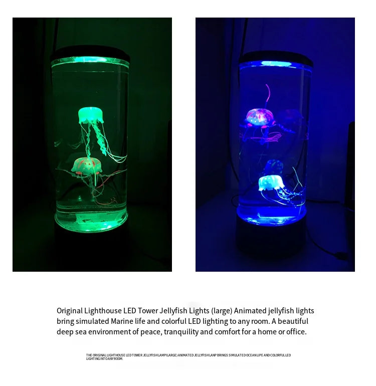 Jellyfish Lamp RGB LED Mood Aquarium Ocean Night Lights
