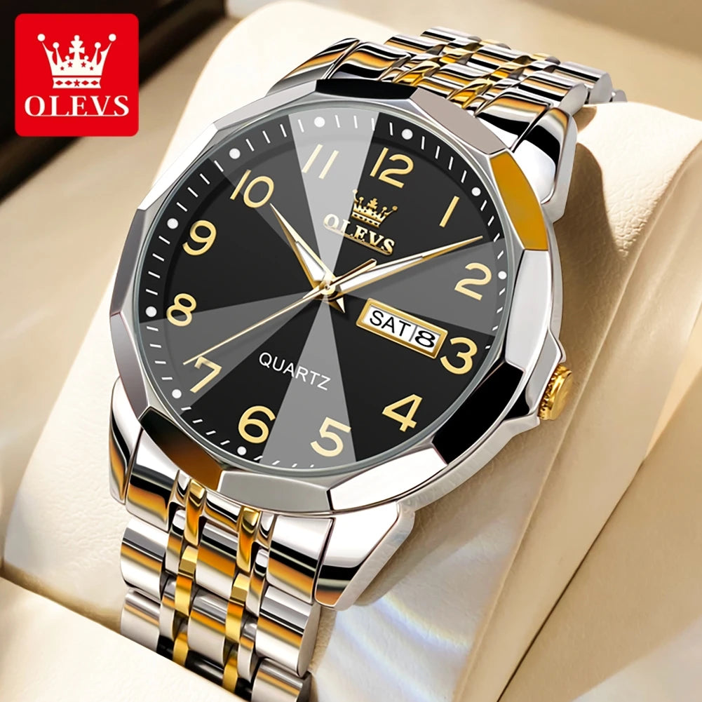 OLEVS Men's Watch Digital Mirror Quartz