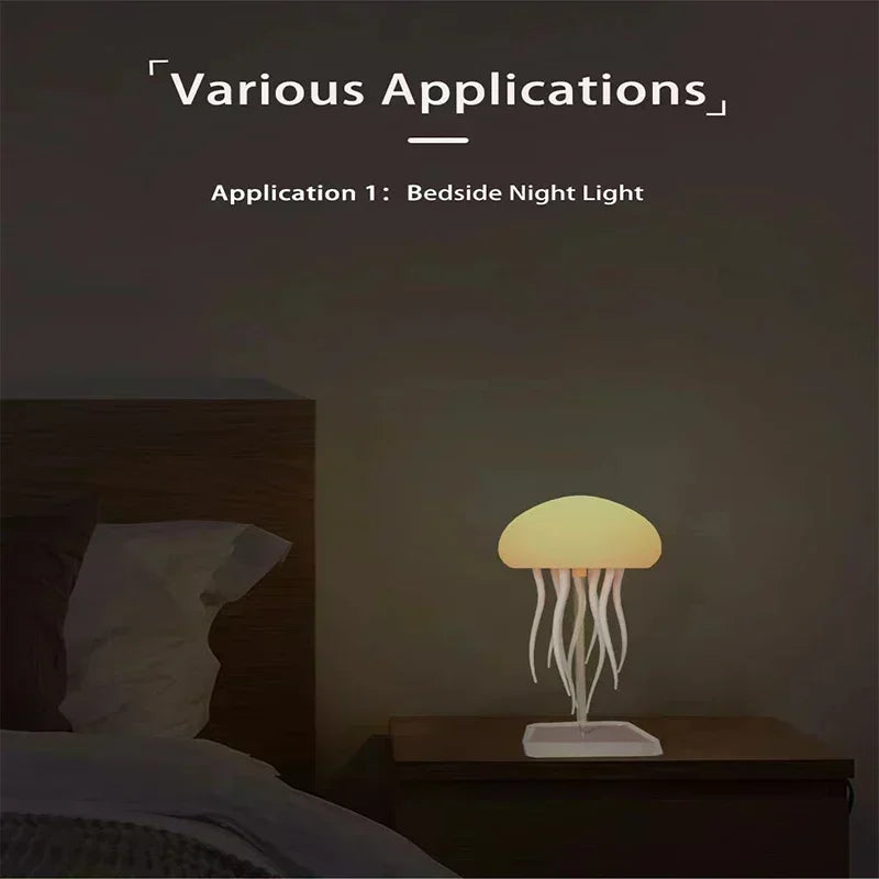 Upgraded Silent Jellyfish Lamp With Dancing Legs, w. Voice Control