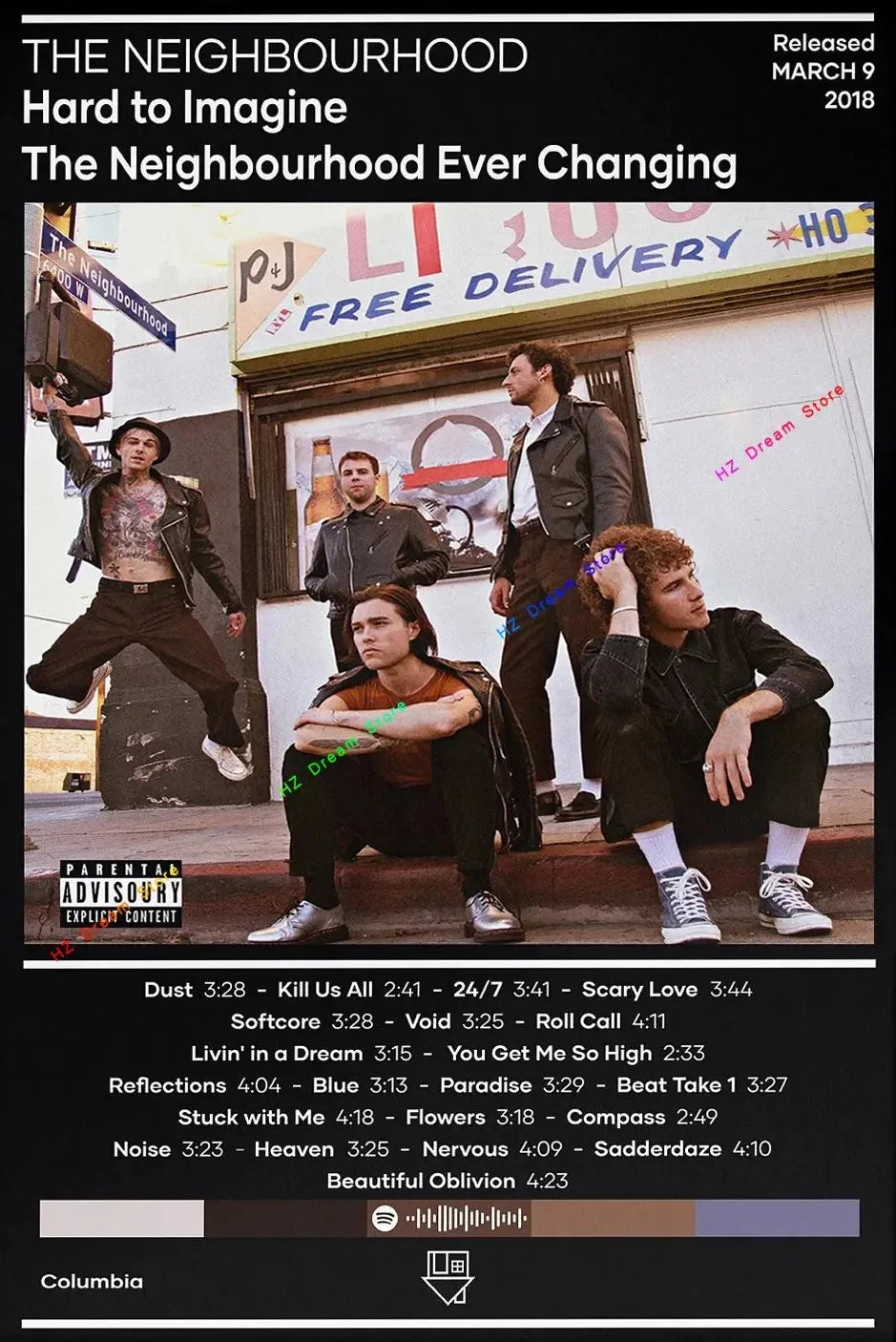 The Neighbourhood Album Cover Art Posters