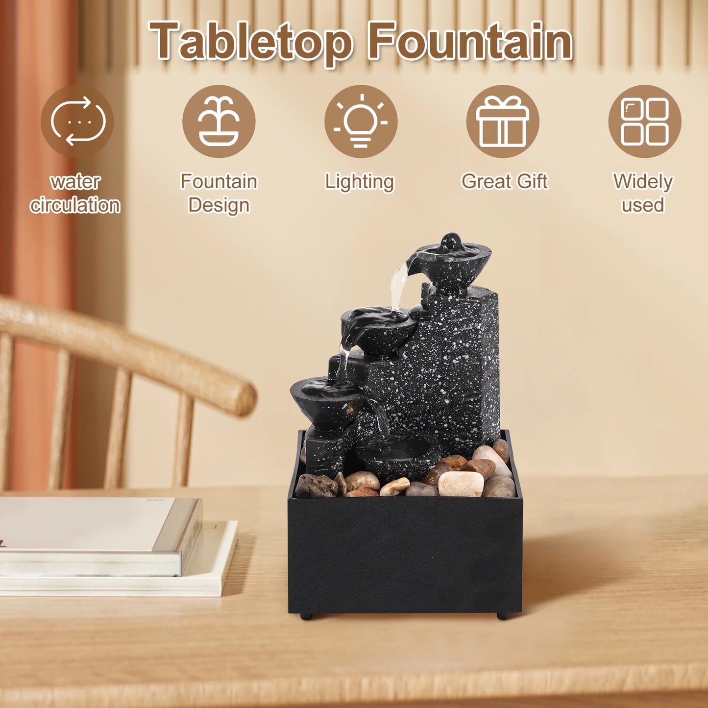 Desktop Waterfall Decoration Flowing Water