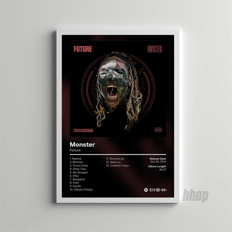 Rap Music Album Cover Future/NBA YB Poster