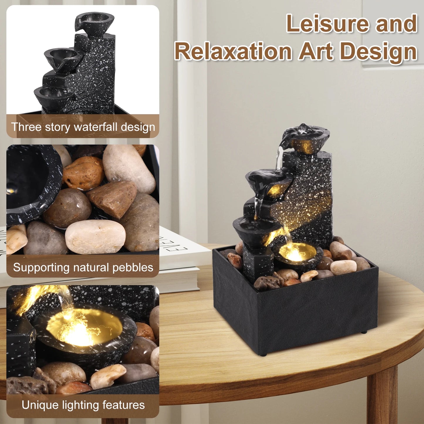 Desktop Waterfall Decoration Flowing Water