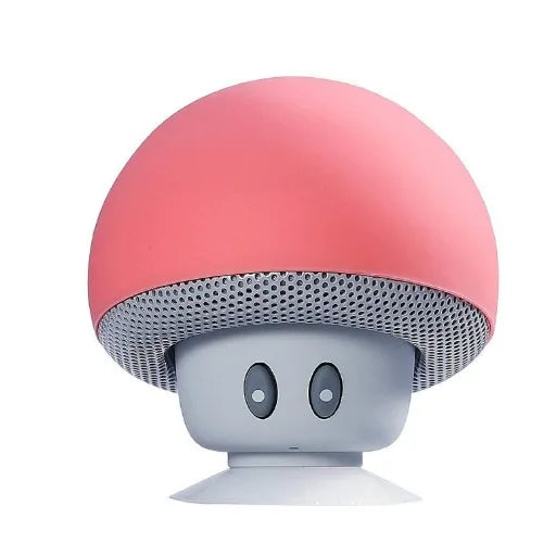Mini Mushroom Bluetooth Speaker Waterproof Suction Cup