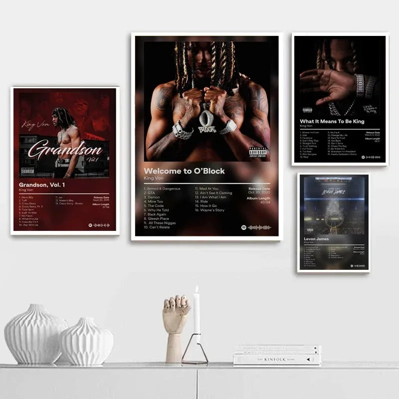 Music Album King Von Poster
