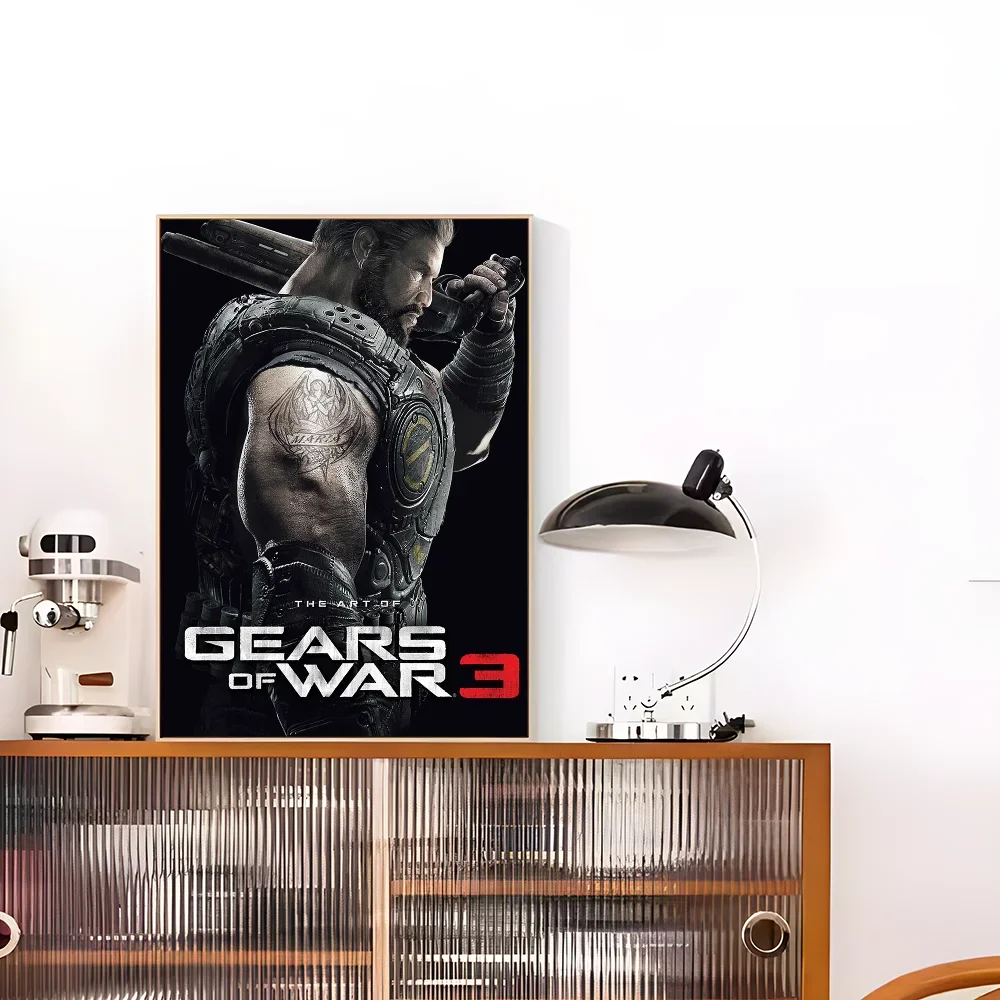 Gears Of W-Wars Classic Posters Waterproof Paper Sticker
