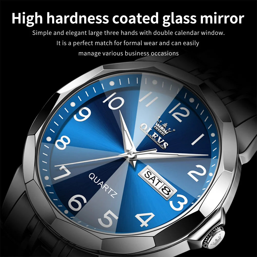 OLEVS Men's Watch Digital Mirror Quartz