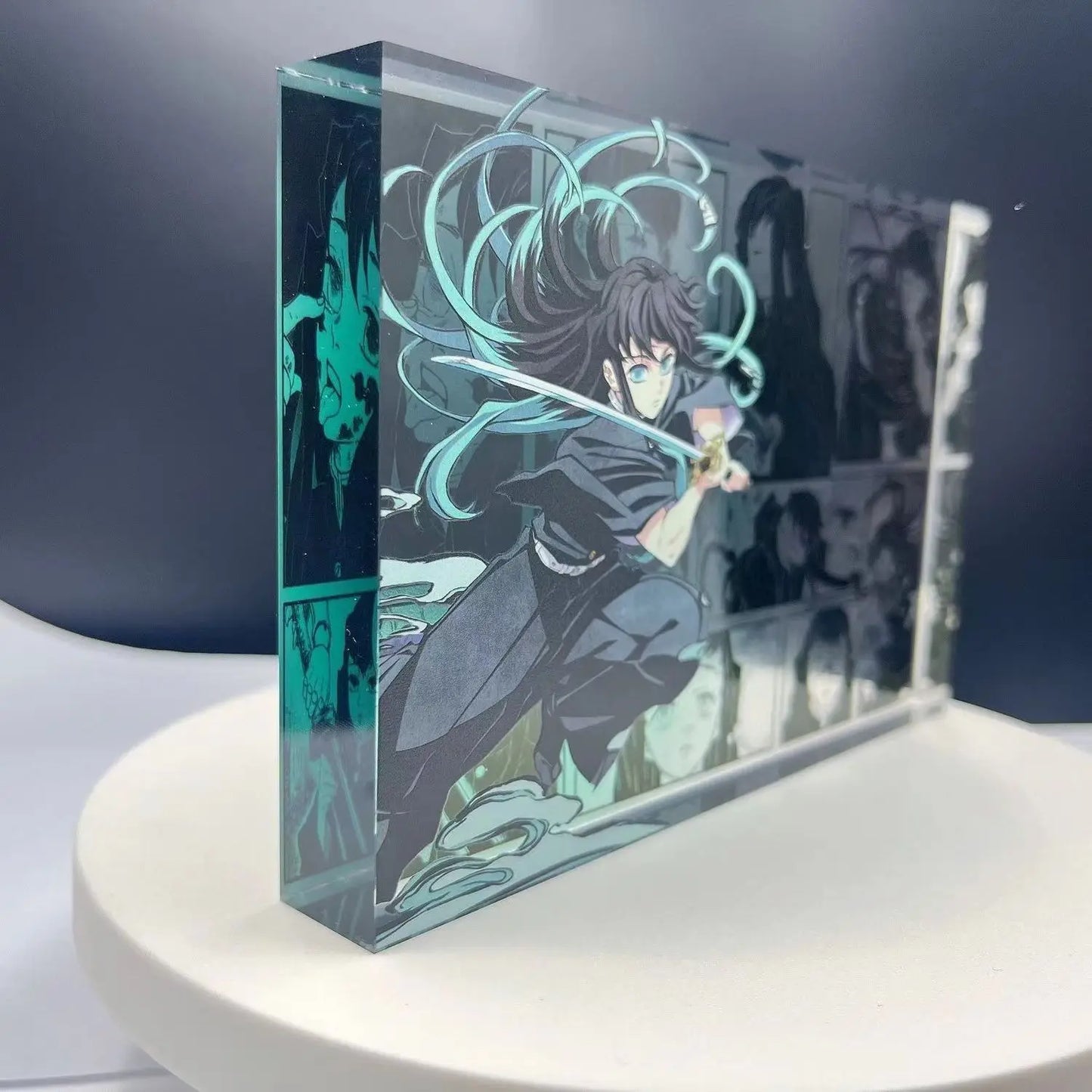 Demon Slayer Bar Chi Tokitou Muichirou Acrylic Brick Desktop Ornaments