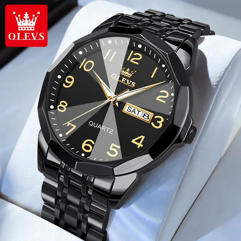 OLEVS Men's Watch Digital Mirror Quartz