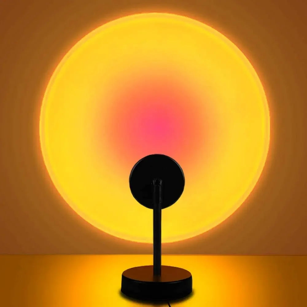 Led Night Light USB Rainbow Sunset Red Sun Projection Desk Lamp