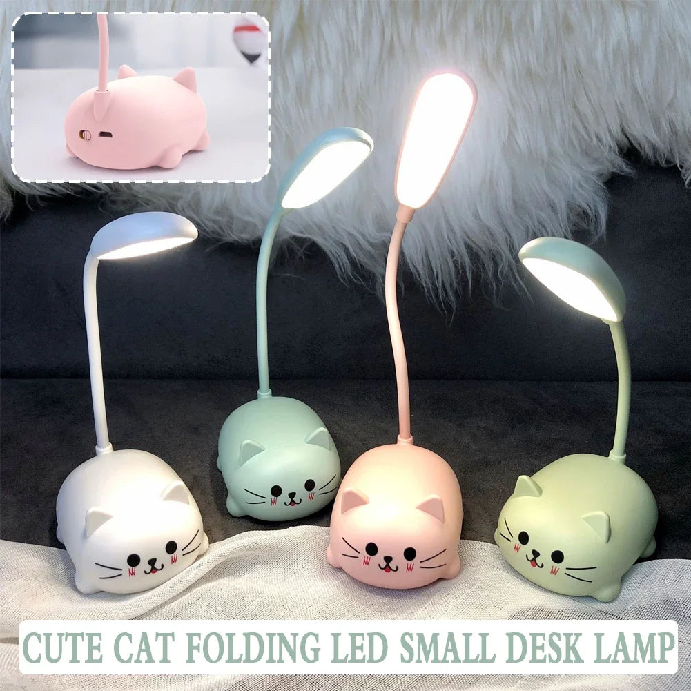 Cartoon Cute Animal Usb Recharge Battery Led Table Night Light