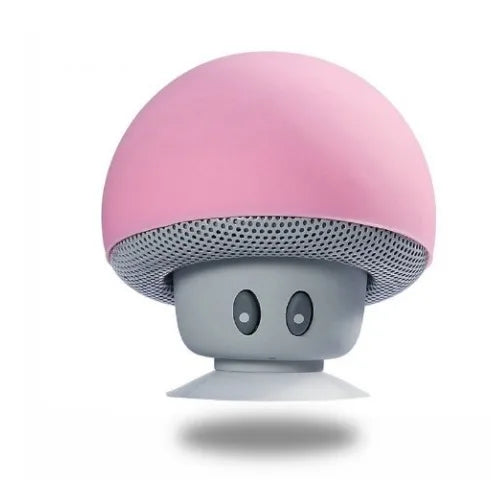 Mini Mushroom Bluetooth Speaker Waterproof Suction Cup
