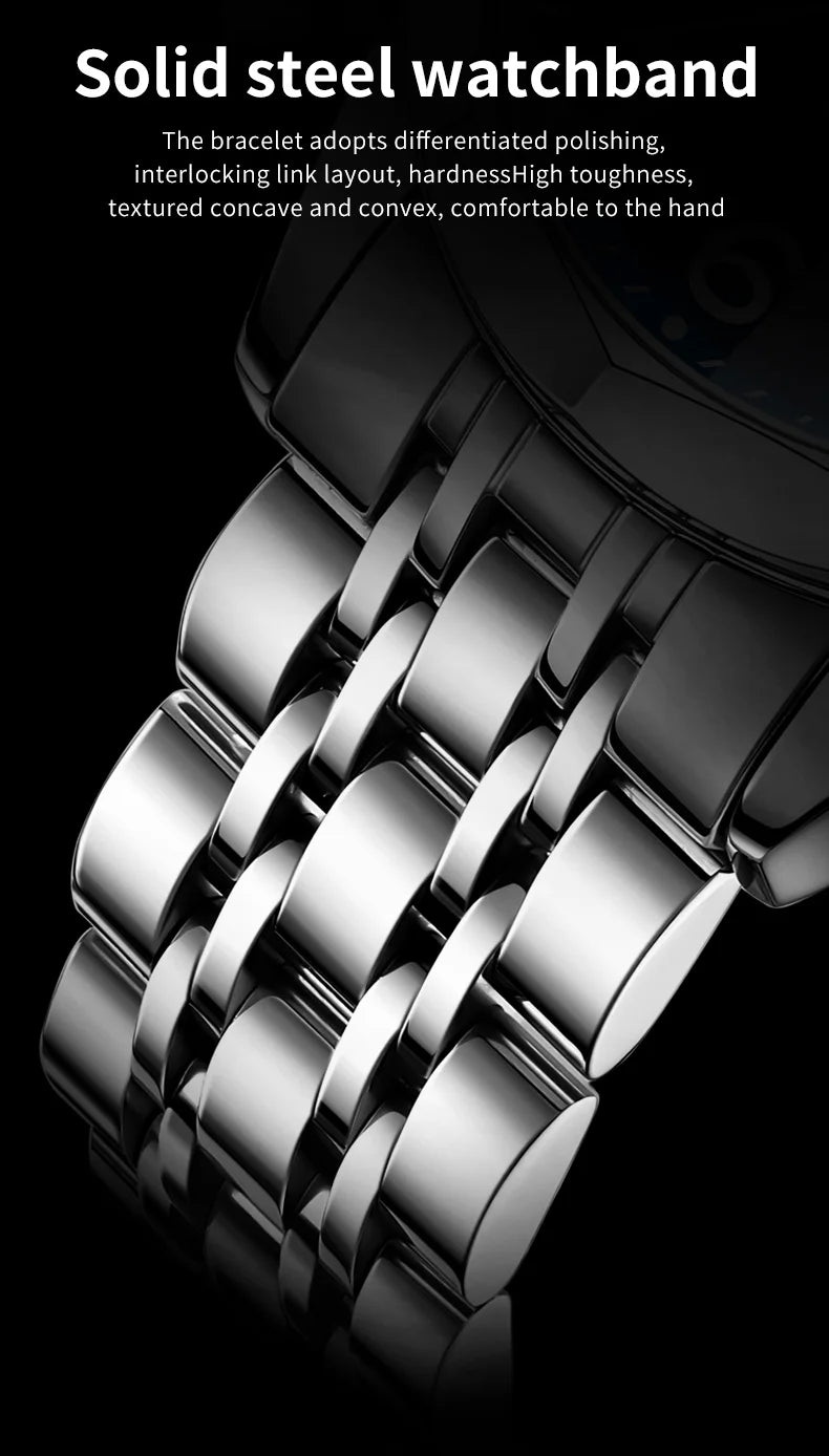 OLEVS Men's Watch Digital Mirror Quartz