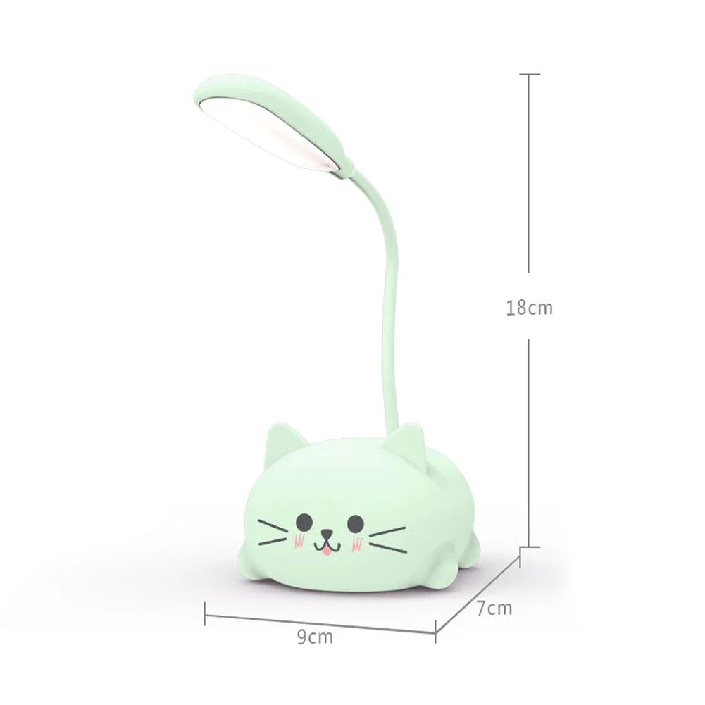 Cartoon Cute Animal Usb Recharge Battery Led Table Night Light