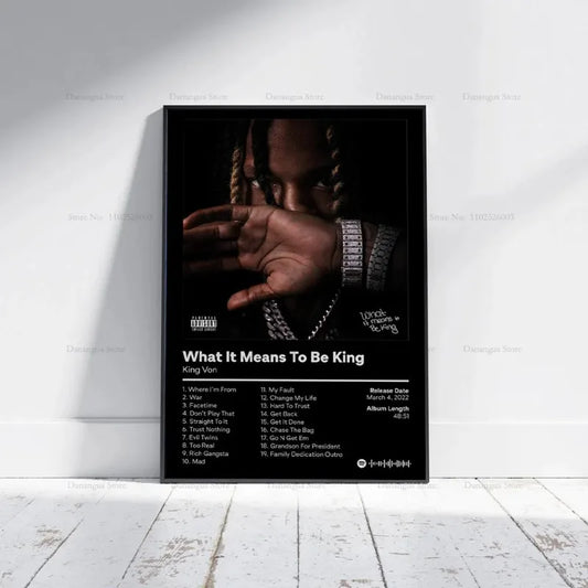 Music Album King Von Poster