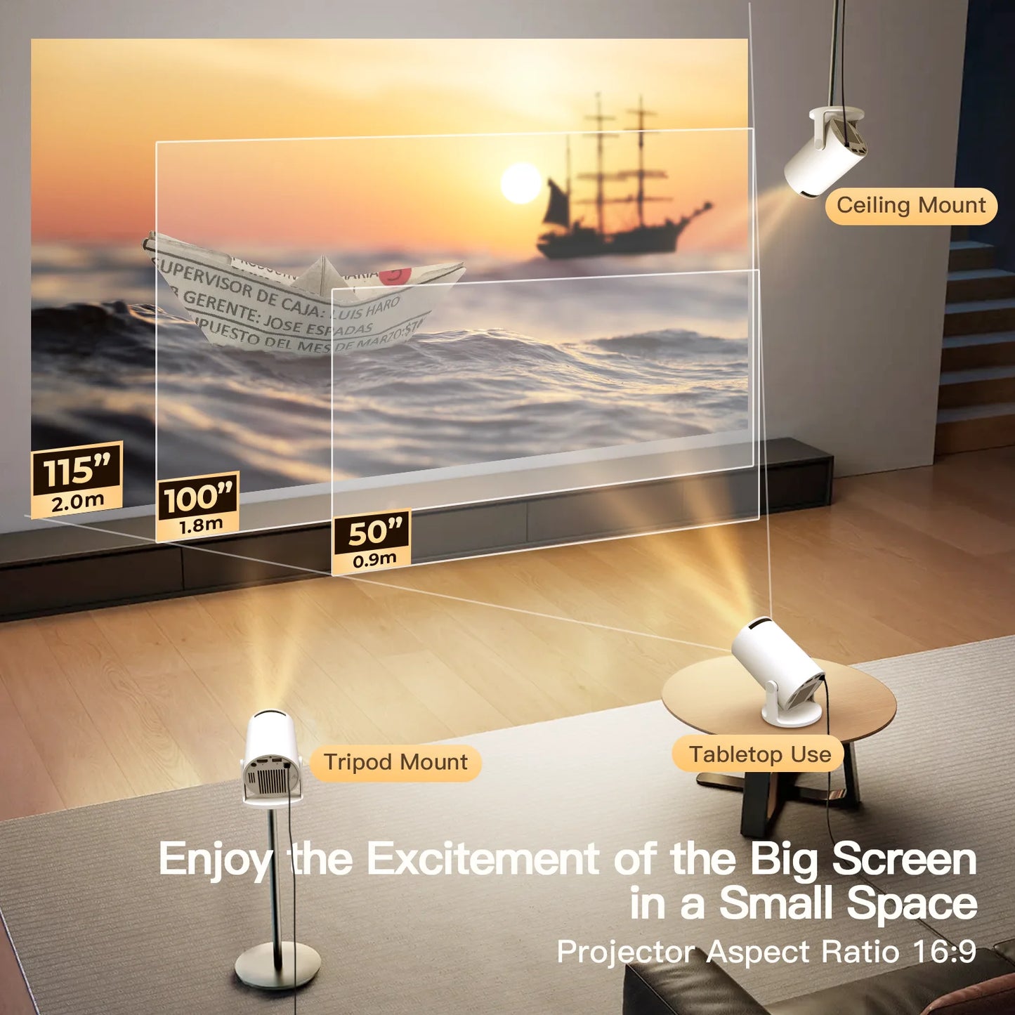 XP300 Pro Portable Mini Projector
