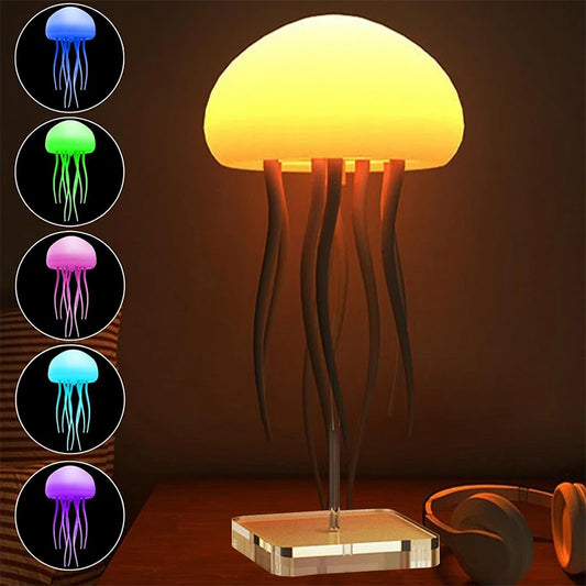 Upgraded Silent Jellyfish Lamp With Dancing Legs, w. Voice Control