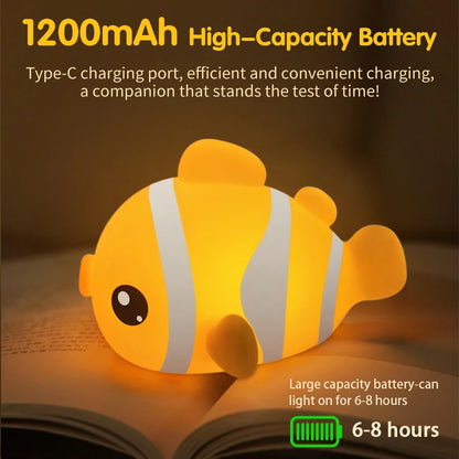 Cute Animal Led Night Light Bedroom Bedside Table Lamp