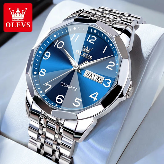 OLEVS Men's Watch Digital Mirror Quartz