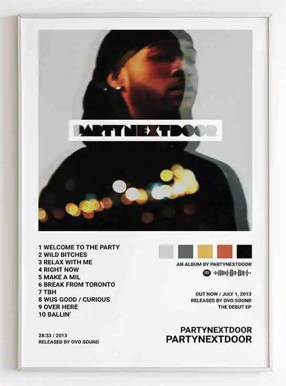PARTYNEXTDOOR Music Album Cover Posters