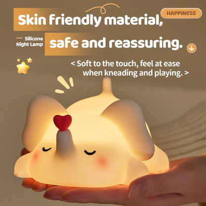 Cute Animal Led Night Light Bedroom Bedside Table Lamp
