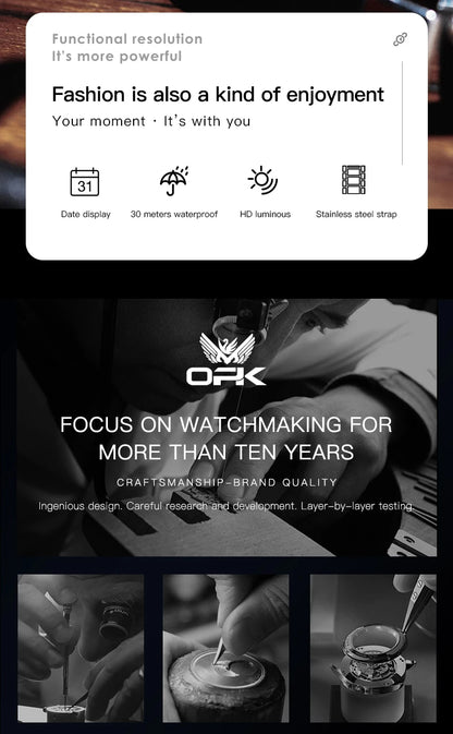 OPK 6026 Luxury Quartz Watch