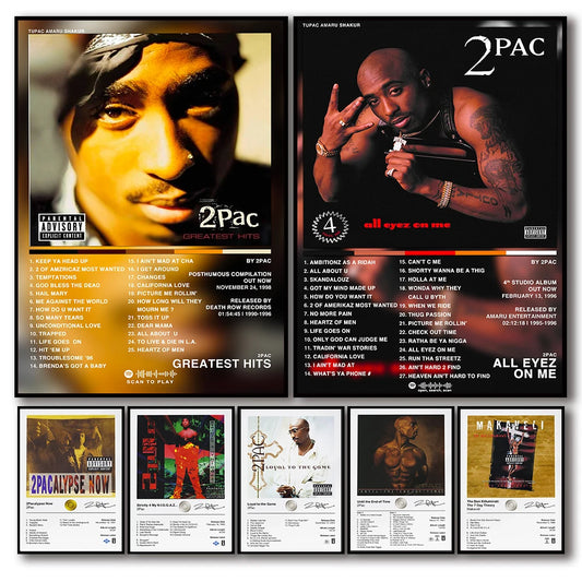 2Pac Music Album Cover Posters