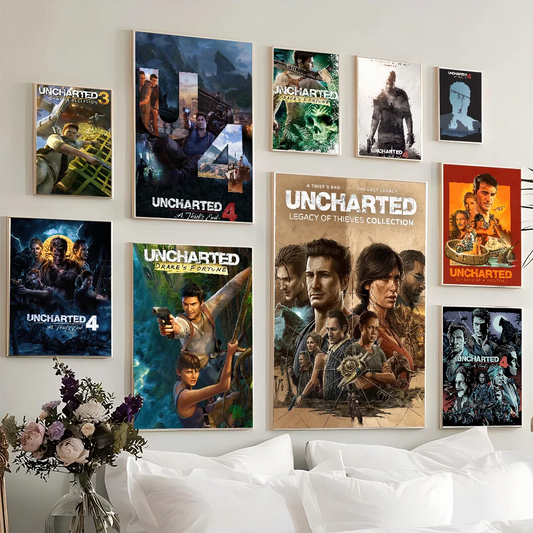 Uncharted Video Game Posters