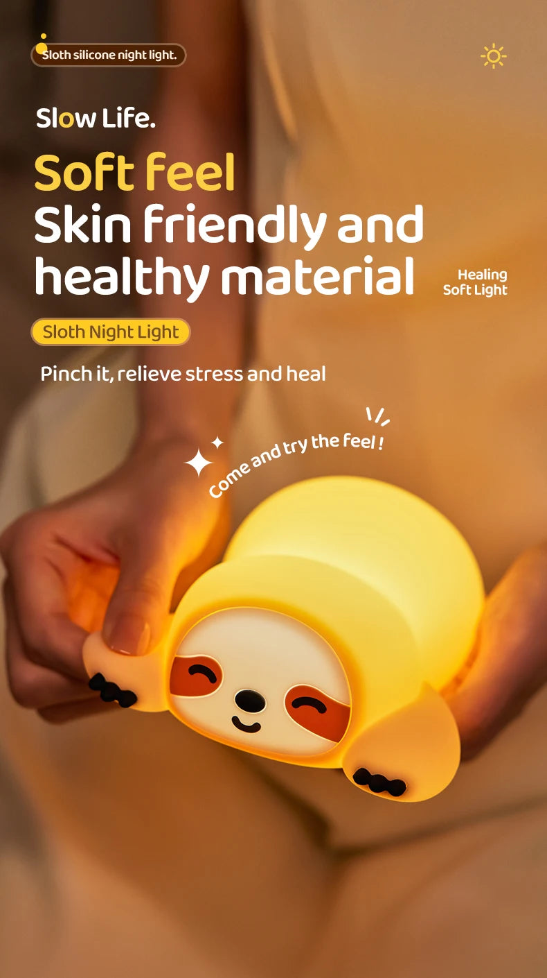 Cute Animal Led Night Light Bedroom Bedside Table Lamp