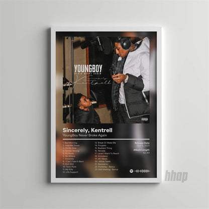 Rap Music Album Cover Future/NBA YB Poster