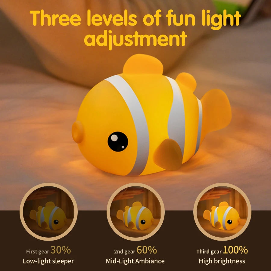 Cute Animal Led Night Light Bedroom Bedside Table Lamp