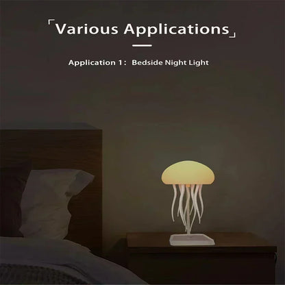 Upgraded Silent Jellyfish Lamp With Dancing Legs, w. Voice Control