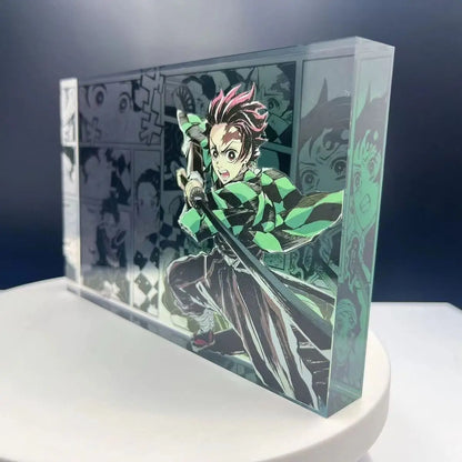 Demon Slayer Bar Chi Tokitou Muichirou Acrylic Brick Desktop Ornaments