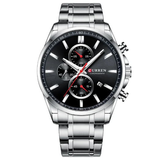 Men's Quartz Six-Pin Steel Belt Watch