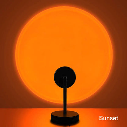 Led Night Light USB Rainbow Sunset Red Sun Projection Desk Lamp