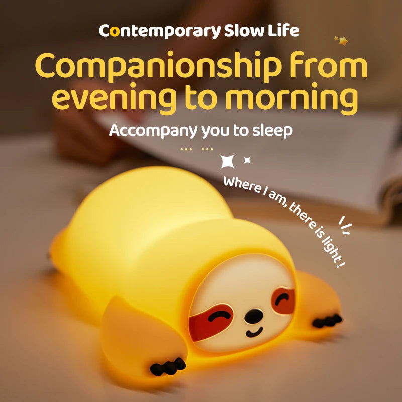 Cute Animal Led Night Light Bedroom Bedside Table Lamp