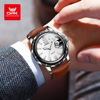 OPK 6026 Leather Luxury Quartz Watch